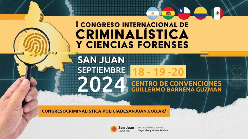 El 1º Congreso de Criminalística y Ciencias Forenses fue declarado de interés educativo