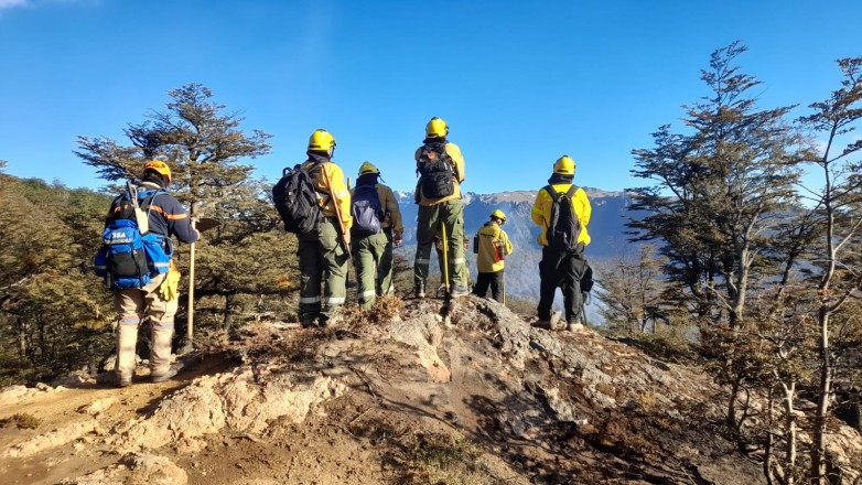 Estrategias y esfuerzos de bomberos sanjuaninos en la extinción de incendios forestales en Río Negro