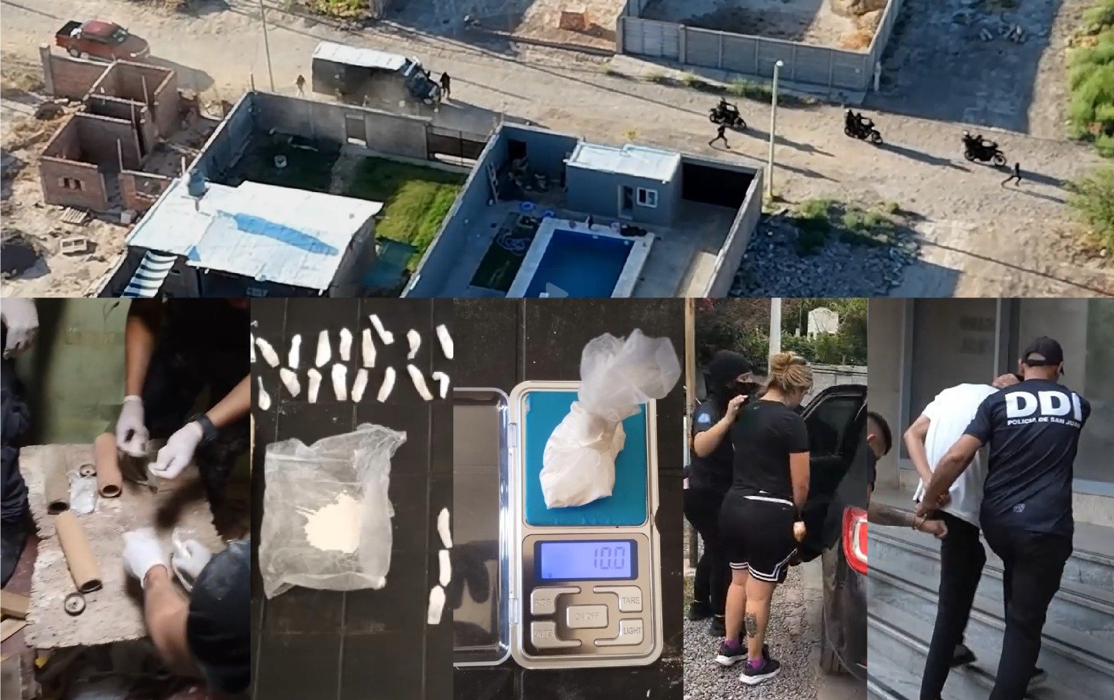 Golpe de interfuerzas al narcotráfico: 18 allanamientos y 16 detenidos en un megaoperativo en el Gran San Juan