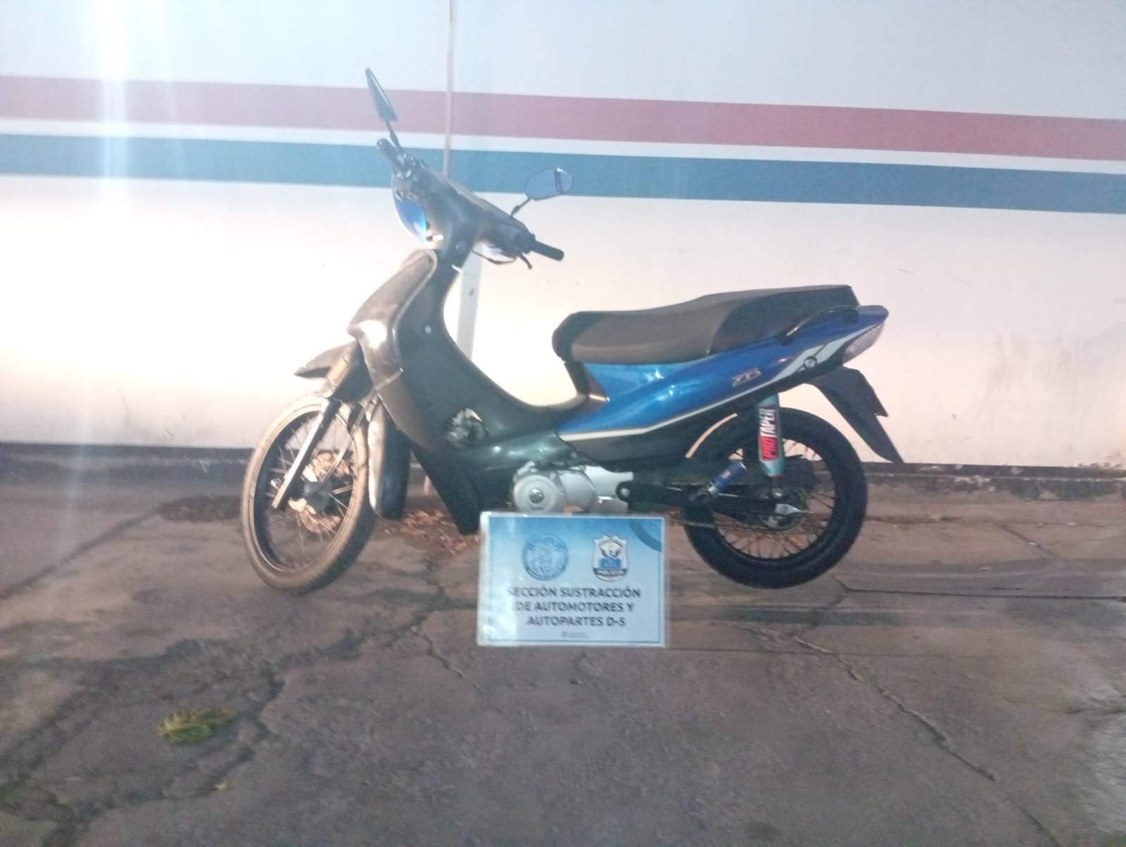Motocicleta con pedido de secuestro fue recuperada en Pocito