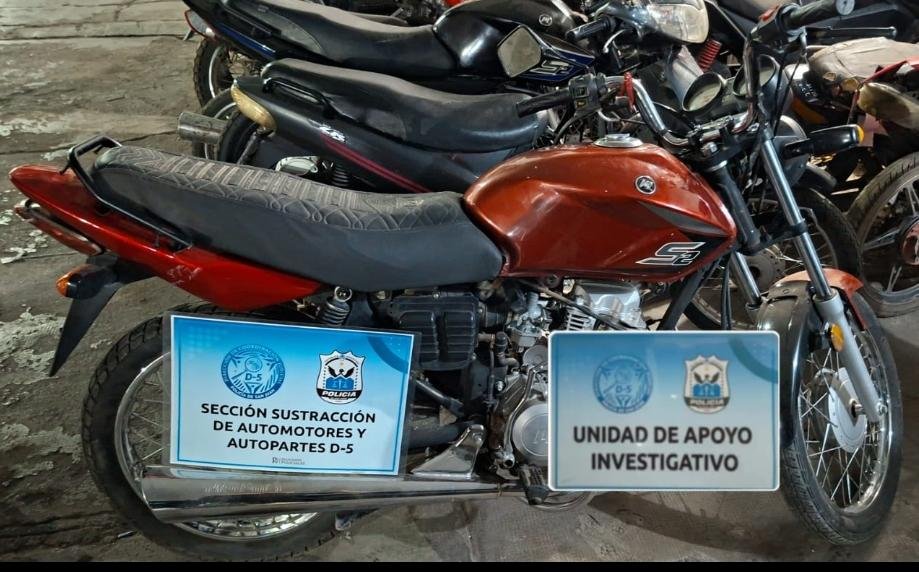 Recuperan una motocicleta robada en 9 de Julio