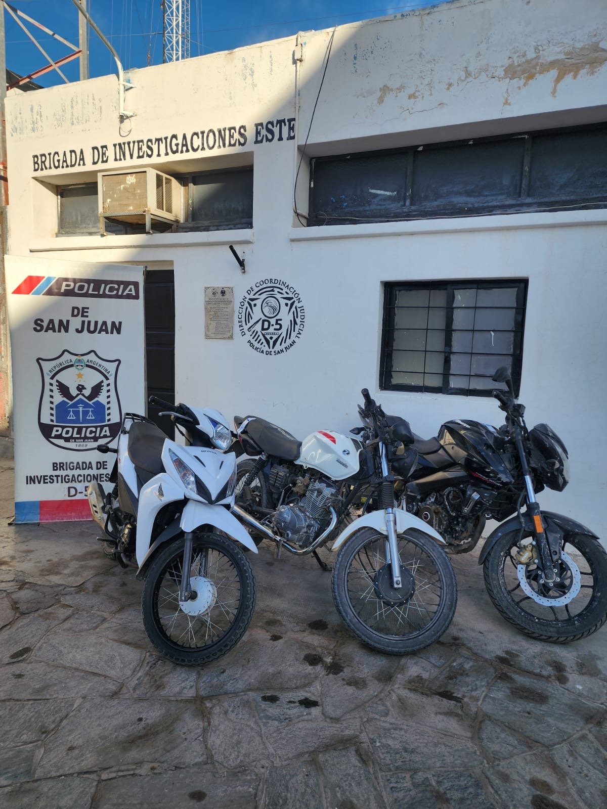 Secuestraron motos robadas en Mendoza durante operativos de 25 de Mayo